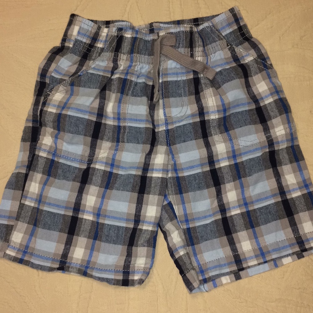 Jumping beans blue plaid shorts Sz 4